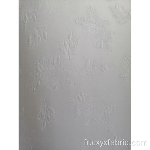 tissu de blanchiment de polyester en relief